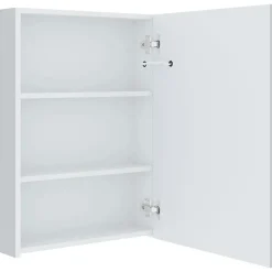 zmh Armoire de salle de bain à miroir LED 50x13x70 cm