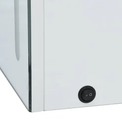 zmh Armoire de salle de bain à miroir LED 50x13x70 cm