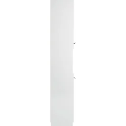 Meuble Wc|zmh Armoire de salle de bain blanc 32x34x188,5 cm bois d'ingénierie