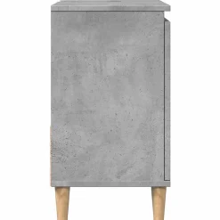 Meuble Wc|zmh Armoire d'évier gris béton 65x33x60 cm bois d'ingénierie