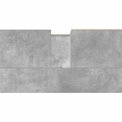 Meuble Wc|zmh Armoire d'évier gris béton 65x33x60 cm bois d'ingénierie