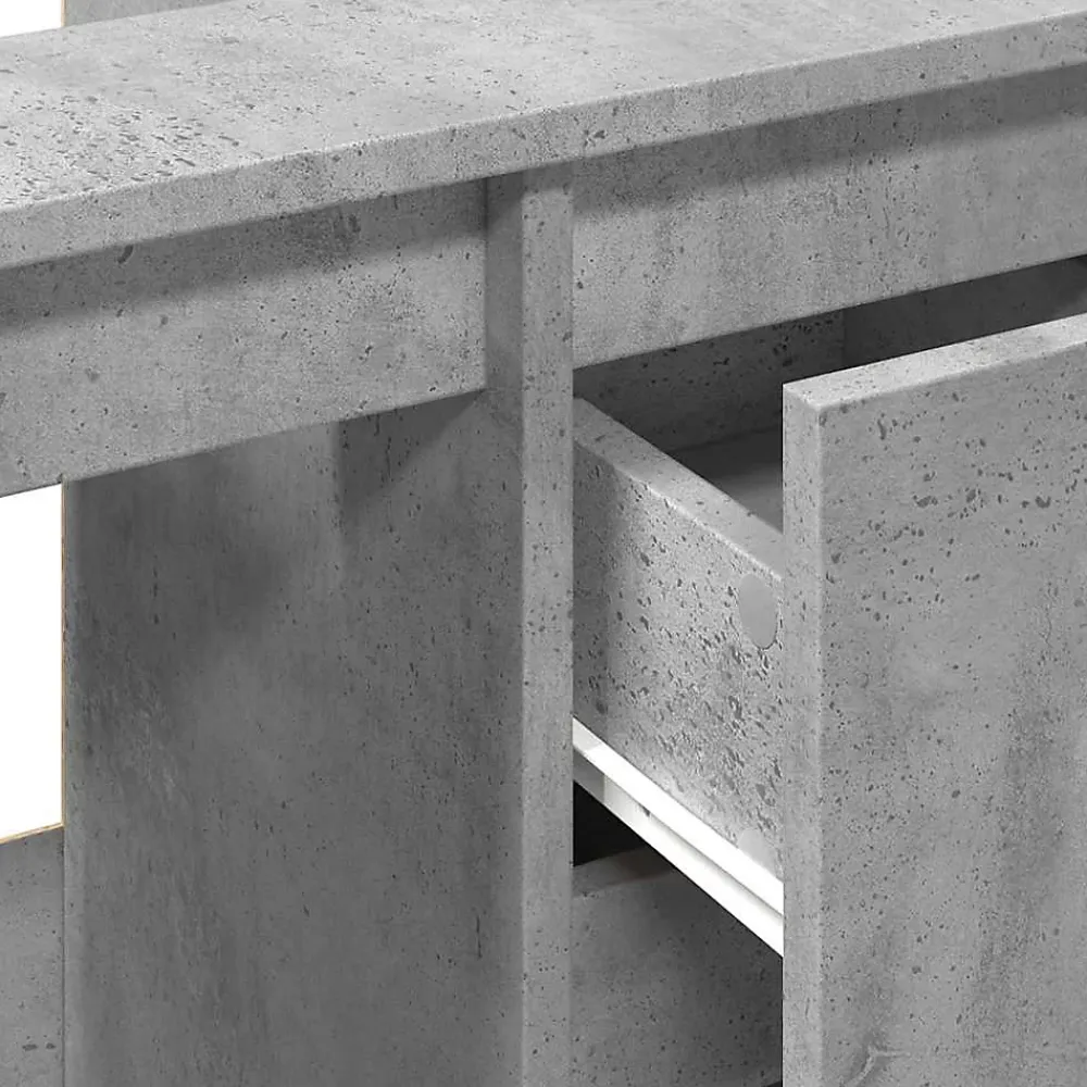 Meuble Wc|zmh Armoire d'évier gris béton 65x33x60 cm bois d'ingénierie