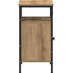 Meuble Wc|zmh Armoire lavabo de salle de bain chêne artisanal 60x30x60 cm