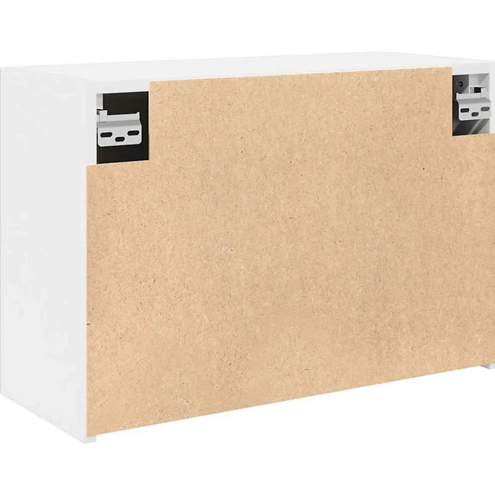 zmh Armoire murale de bain blanc 60x25x40 cm bois d'ingénierie