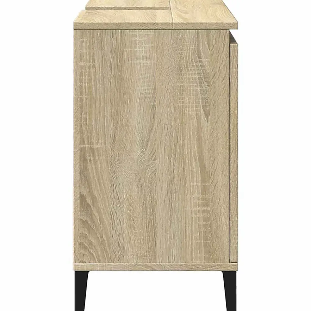 Meuble Wc|zmh Armoire salle de bain chêne sonoma 65x33x60 cm