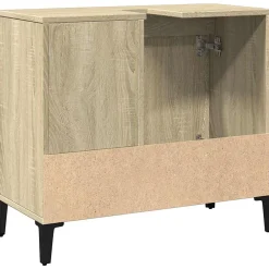 Meuble Wc|zmh Armoire salle de bain chêne sonoma 65x33x60 cm