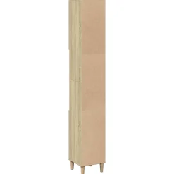zmh Armoire salle de bain chêne sonoma 30x30x190 cm
