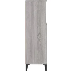 Meuble Wc|zmh Armoire salle de bain sonoma gris 30x30x100 cm