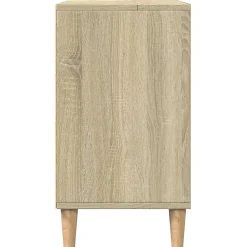 Meuble Wc|zmh Armoire salle de bain chêne sonoma 80x33x60cm bois d'ingénierie