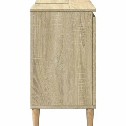 Meuble Wc|zmh Armoire salle de bain chêne sonoma 65x33x60 cm