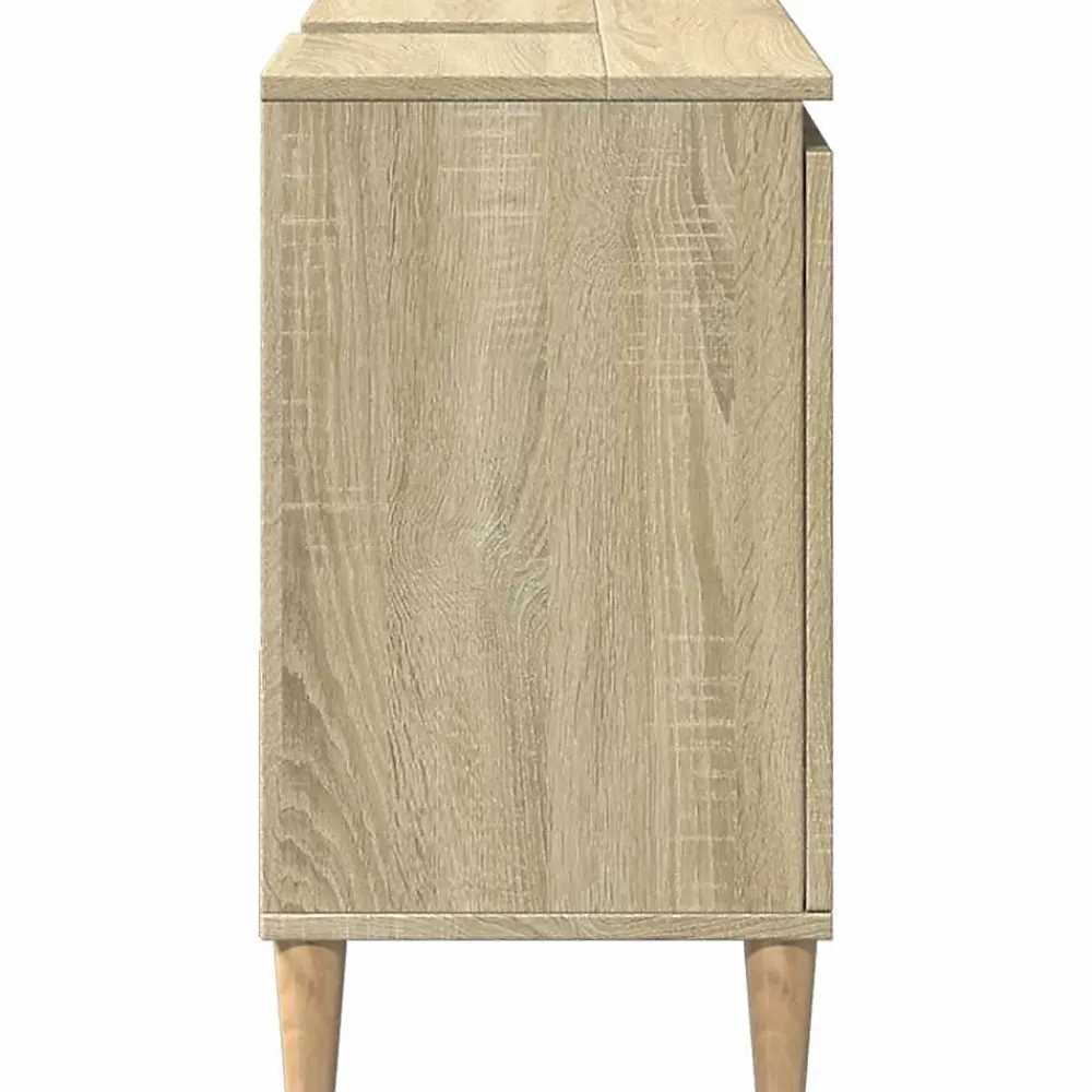 Meuble Wc|zmh Armoire salle de bain chêne sonoma 65x33x60 cm