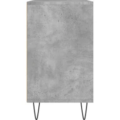 Meuble Wc|zmh Armoire salle de bain gris béton 80x33x60cm bois d'ingénierie