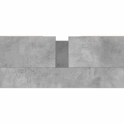 Meuble Wc|zmh Armoire salle de bain gris béton 80x33x60cm bois d'ingénierie