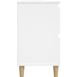 Meuble Wc|zmh Meuble d'évier blanc 80x33x60 cm bois d'ingénierie