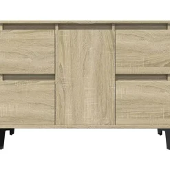 zmh Meuble d'évier chêne sonoma 80x33x60 cm bois d'ingénierie