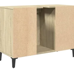 zmh Meuble d'évier chêne sonoma 80x33x60 cm bois d'ingénierie
