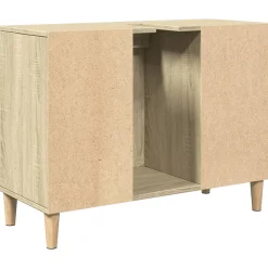 zmh Meuble d'évier chêne sonoma 80x33x60 cm bois d'ingénierie
