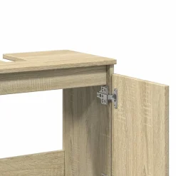 Meuble Wc|zmh Meuble d'évier chêne sonoma 58x33x60 cm bois d'ingénierie