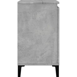 Meuble Wc|zmh Meuble d'évier gris béton 58x33x60 cm bois d'ingénierie