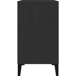 Meuble Wc|zmh Meuble d'évier noir 80x33x60 cm bois d'ingénierie