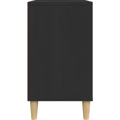 Meuble Wc|zmh Meuble d'évier noir 80x33x60 cm bois d'ingénierie