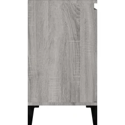 zmh Meuble d'évier sonoma gris 58x33x60 cm bois d'ingénierie