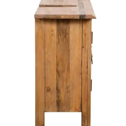 Meuble Wc|zmh Meuble-lavabo de salle de bains pin massif 70x32x63 cm